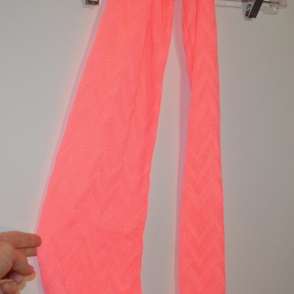No Boundaries Neon Orange-Pink Scarf Rounded Polyester L/G (11-13) - Picture 6 of 6